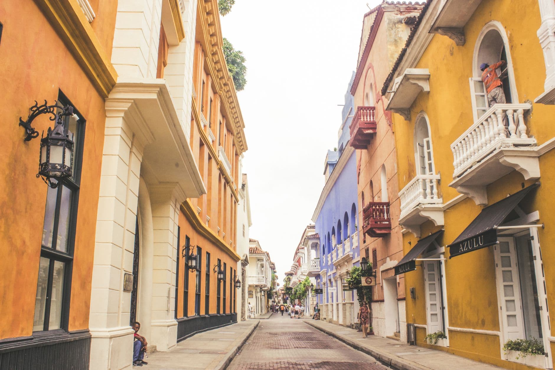 Calles coloridas de Cartagena